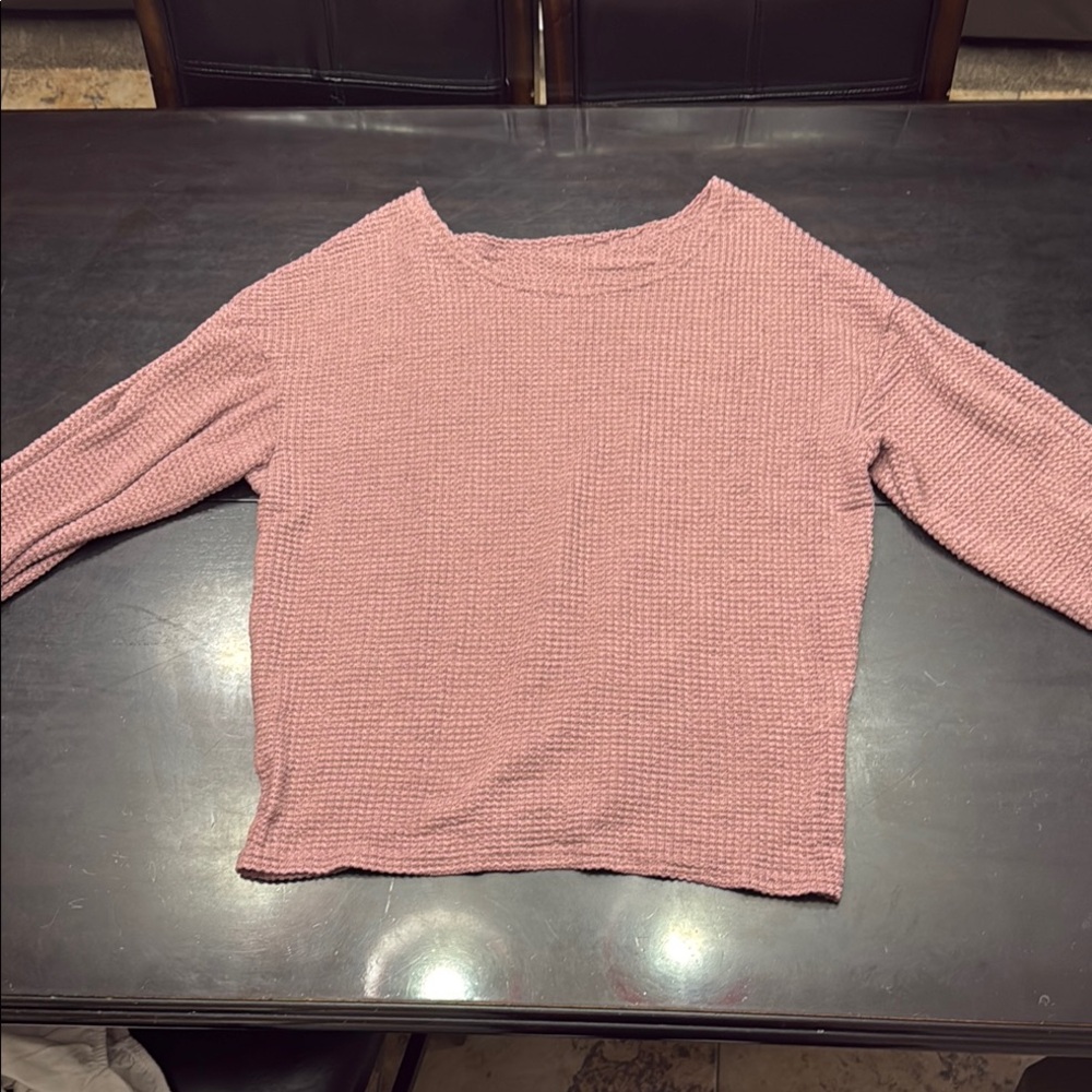 Pink Textured Women's Top